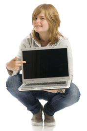 Girl with Laptop