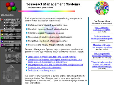 Tesseract web site